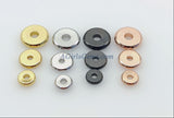 Rose Gold Rondelle Spacer Donuts Beads, 20 Pc Flat Heishi Spacers, Silver or Black 4