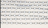 White Shell Rosary Chain, 4 mm, 6 mm