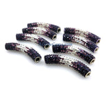 Resin Rhinestone Bumpy Beads 10 mm/Tube Beads, Purple, White and Lavender