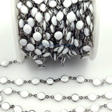 White Chain, Bezel Chain By The Yard CH #237, 4 or 6 mm