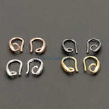 Smooth Ear Hooks, Rose, Gold