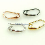 Smooth Ear Hooks, Rose, Gold