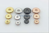 Silver Spacer Beads, 60 pcs Rondelle Spacer Donuts Beads, Flat Heishi Washer Spacers