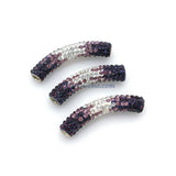 Resin Rhinestone Bumpy Beads 10 mm/Tube Beads, Purple, White and Lavender