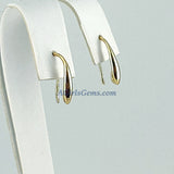 Smooth Ear Hooks, Rose, Gold