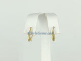 Smooth Ear Hooks, Rose, Gold