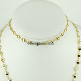Silver Beaded Chain, Jewelry 4 mm Oblong Oval Metal Beaded Flat Moroccan Style Beads CH #228, Soldered Links Gold/Silver Plated