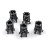 CZ Micro Pave Crown Shaped Beads, 3 Pcs King Crown Spacer #517, Beaded Bracelets Necklaces