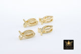 CZ Micro Pave Pisces Slider Charms, Gold Charms Slide,Zodiac Fish Charm Bracelet