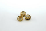 CZ Micro Pave Round Balls, Gold Beads Spacer Focal Beads