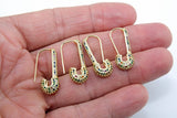 CZ Micro Pave Flamingo Earrings, Gold Rainbow Post Stud Hoops Bird Earrings,Beach Tropical Minimalist Animal Lover Jewelry, Lgbt Pride