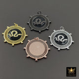 Snake Pendant, #187, Cubic Zirconia Bail Large CZ Pave Serpent in Gold