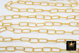 Large Link Chain, 10 x 20 mm Oval Necklace Chain - CH #255, 22 k Gold plated Bracelet Chain *Soldered* Connector Cable Chains