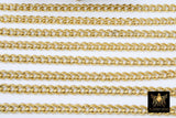Gold Curb Chain, 304 Stainless Steel Large Heavy Flat 10 mm CH #209, Cuban Diamond Cut