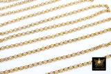 Stainless Steel ROLO Chain, 4, 5 and 6 mm Gold Chains CH #141