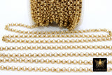 Stainless Steel ROLO Chain, 4, 5 and 6 mm Gold Chains CH #141