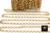 Gold Stainless Steel ROLO Chain, 3, 4