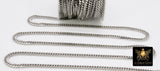 Stainless Steel Chain, 304 Silver Flat Curb Chains, 8 mm Unfinished Diamond Cut Cable Necklace Chains