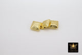 Brushed Gold Drum Beads, 6 mm 8 mm 10 mm Barrel Bead #3130, Long Round Cylinder