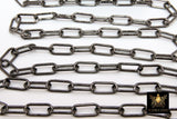 Chunky Link Chain, Rectangle Chains, Gold Paperclip Chains CH #124