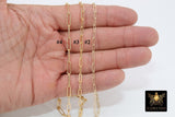 Medal Toggle Coin Necklace, Genuine 14 K Gold Filled Paperclip Chain Necklace #2606, St Christopher Choker