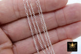 14 K Gold Filled Flat Cable 6.5 mm Chain, 10.5 mm 14 20 Unfinished Elongated CH# 760, Long Short Chain CH# 759