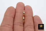 Smooth Lever back Round Ear Ring Parts, 2.25 mm Thick Tube, High Quality Gold