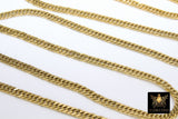 Silver Stainless Steel Chain, 304 Faceted Curb 7 x 4 mm Chains CH #167, Unfinished Necklace Chains