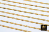 Gold Cuban Curb Chain, 304 Stainless Steel CH #157, Gold Flat Miami Diamond Cut 4 x 3 mm