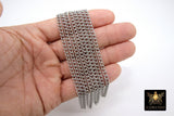 Stainless Steel Chain, 304 Silver Flat Dainty Curb Chains CH #254, 6 mm Unfinished Cable Necklace Chains
