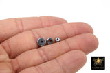 Rose Gold Rondelle Spacer Donuts Beads, 20 Pc Flat Heishi Spacers, Silver or Black 4