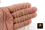 14 K Gold Filled Paperclip Chain, 7.3 mm 925 Silver or 14 20 Gold Unfinished Rectangle Drawn Chains CH# 755, By The Foot