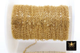 14 K Gold Filled Hammered Cable Chains, 14 20 Unfinished By The Foot CH# 726, 2.4 mm and 1.9 mm