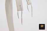 14 K Gold Filled Ear Wire Hooks with Dangle Chain, 925 Sterling Silver V Wire Earring Findings # 2165, 14 20 Jewelry