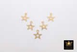 14 K Gold Filled Star Charms, 14 20 Jewelry, 9.5 x 8 mm Constellation Dangle Charms # 2156