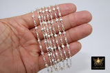 Gold Beaded Chain, Matte Beaded Religious CH #224, Metal Satellite Boho Choker