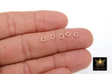 14 K Gold Filled Jump Rings, 3.3 mm 4.0 mm 5.0 mm and 6.0 mm Open Snap Close Rings, Strong 20 Gauge