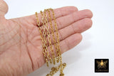 Gold Stainless Steel Chain, 304 Gold Oval Chains, 7 mm Unfinished Cable Silver Chains CH# 147