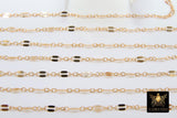 14 K Gold Filled Bar Chains, 925 Sterling Silver Sequin 2.7 mm Bar CH #750, Unfinished Dainty Chain