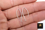 14 K Gold Filled Ear Wire Hooks with Dangle Chain, 925 Sterling Silver V Wire Earring Findings #2165, 14 20 Jewelry