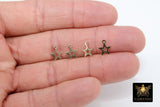 14 K Gold Filled Star Charms, 14 20 Jewelry, 9.5 x 8 mm Constellation Dangle Charms # 2156