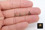 14 K Gold Filled Star Charms, 14 20 Jewelry, 9.5 x 8 mm Constellation Dangle Charms #2156