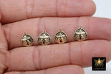 14 K Gold Filled Sand Dollar Charms, 14 20 Jewelry, 11 x 10 mm Small Beach Necklace #2151