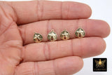 14 K Gold Filled Sand Dollar Charms, 14 20 Jewelry, 11 x 10 mm Small Beach Necklace # 2151