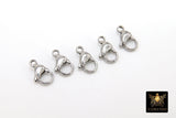 Silver Lobster Clasps, Stainless Steel Lobster Claws,Jewelry Findings # 2293, 12
