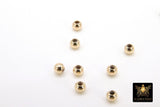 925 Sterling Silver Slider Beads, 14 K Gold Filled Dainty Chain Silicon Stopper Beads #2145, 4 mm 6 mm 8 mm
