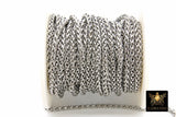 Stainless Steel Gold Chain, 304 Rope Mesh Chains CH #222, Silver 5 x 3 mm Unfinished Necklace Chains