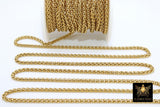 Stainless Steel Gold Chain, 304 Rope Mesh Chains CH #222, Silver 5 x 3 mm Unfinished Necklace Chains