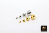 Gold Disco Ball Spacer Beads, 20 pcs Faceted Hexagon Mirror Spacers, Jewelry Findings