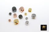 Square Spacer Beads, 20 pcs Box Spacer Beads #2494, 4 Sizes Necklace Bracelet